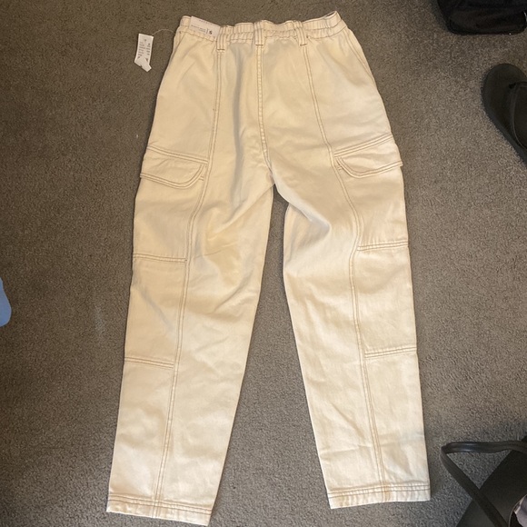 Cream Cargo Pants - Picture 4 of 6